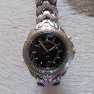 SEIKO KINETIC WATCH/MEN'S/SILVER & GOLD TONE/WORKS!
